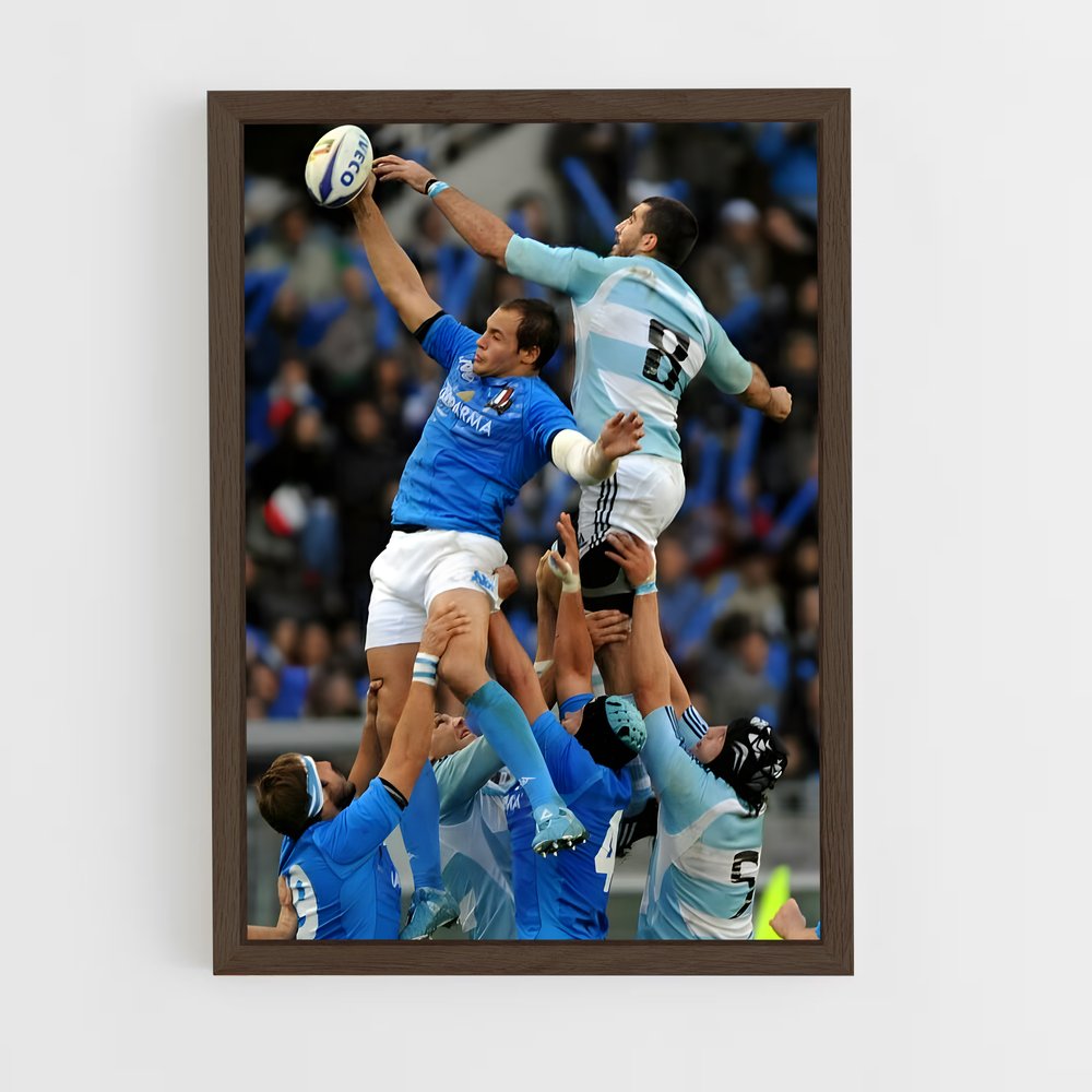 Poster En Avant, Les Pumas! – affiche Rugby (vue 5)